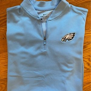 Blue Nike Gold Polo w/Eagles logo